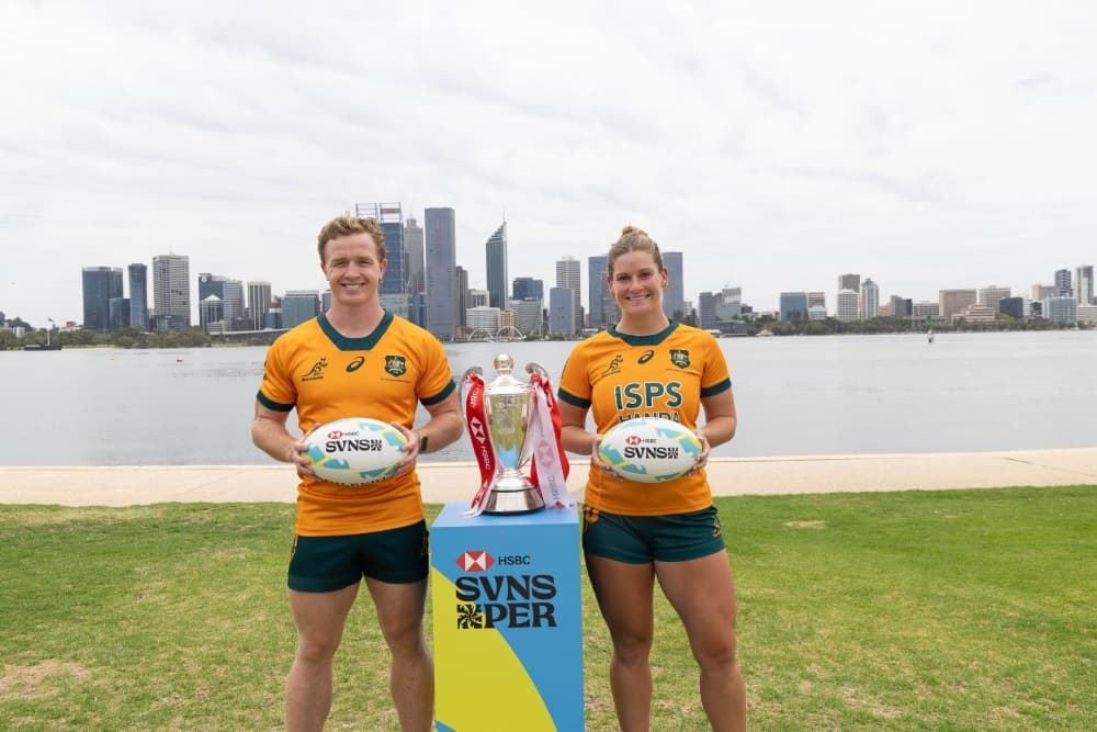 Captains Henry Hutchison and Bella Nasser are confident about their chances in Perth. Photo: World Rugby