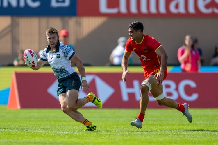 The Australia Sevens sides are into the semi-finals in Dubai. Photo: World Rugby