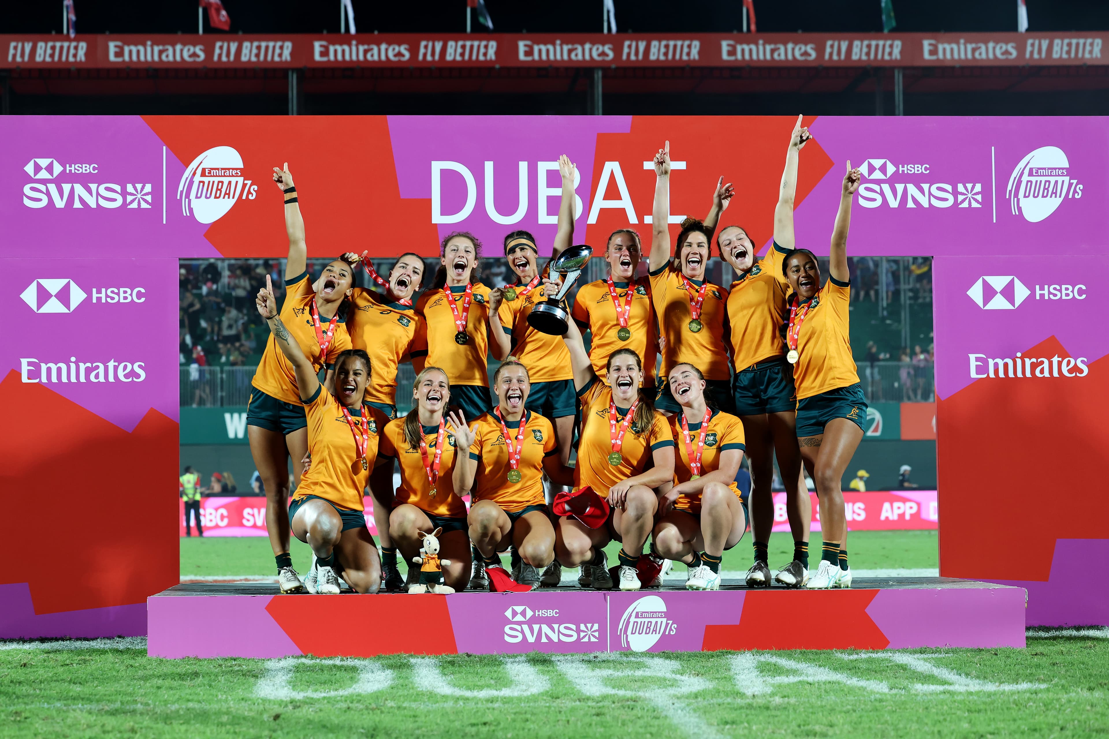 The Aussie Women are chasing a sixth-straight Dubai title in 2025. Photo: Getty Images