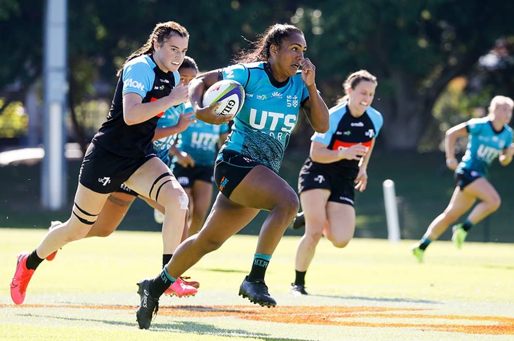 Former Aussie 7s Star Mahalia Murphy in action for UTS | Karen Watson