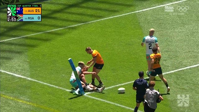 Cape Town SVNS Men's: Lawson Try vs South Africa
