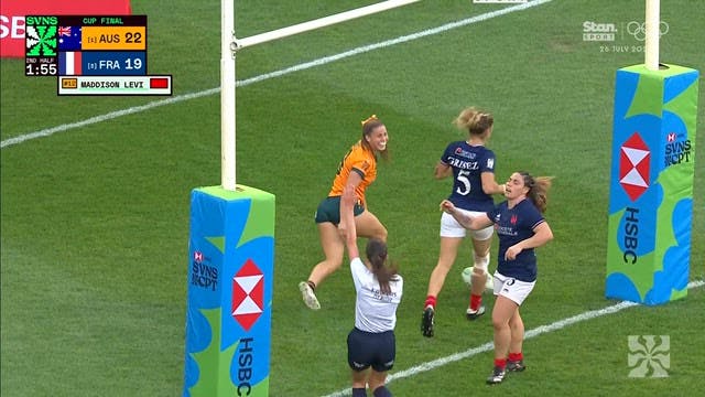 Cape Town SVNS Women's Finals: Shave Try vs France