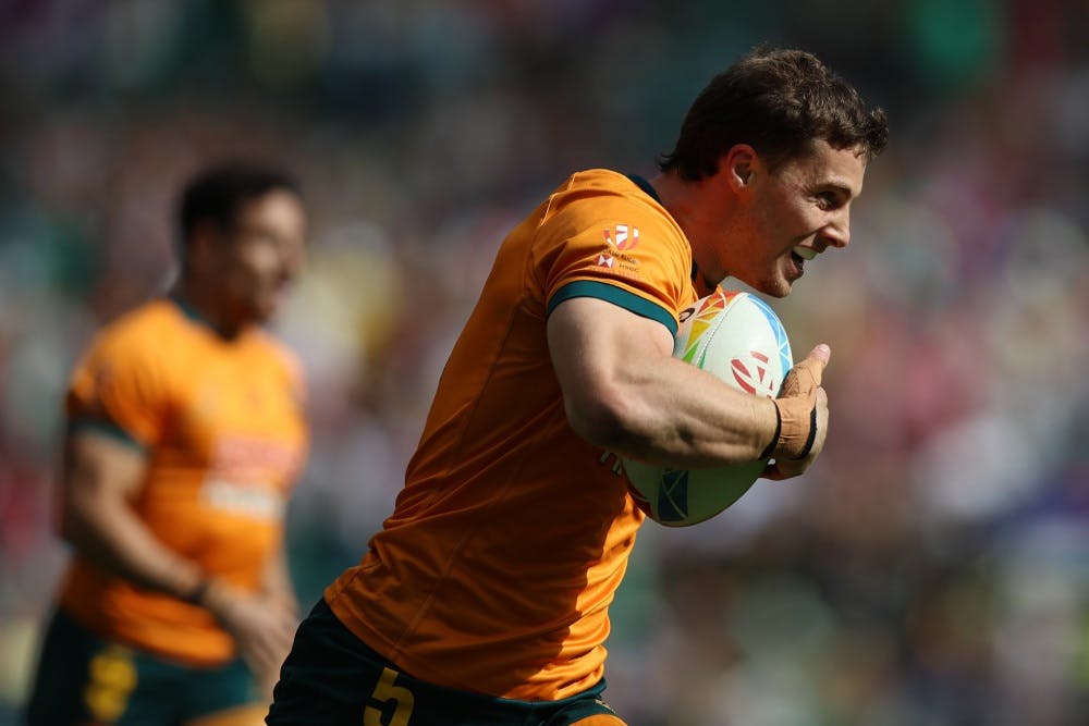 The Australian Sevens side are one win away from automatically qualifying for the Olympics. Photo: World Rugby