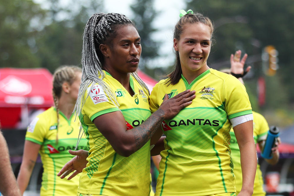 Ellia Green and Vani Pelite have re-commited to the 7s program in 2021. Photo: World Rugby